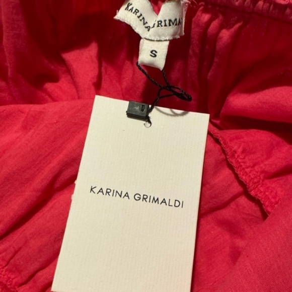 Karina Grimaldi Belle Maxi Dress in Hot Pink Cherry Metallic Summer Vacation - Picture 5 of 10
